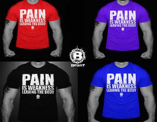 WEAKNESS LEAVING THE BODY CROSSFIT TRAINING BODY BUILDING GYM T SHIRT