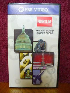 CLOSED DOORS VHS PBS FRONTLINE GEORGE W. BUSH IRAQ STRATEGY RARE