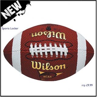 WILSON NCAA Mini American Football Ball Tackified Soft Grip rrp £9.99