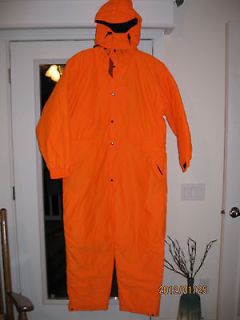 ALL GAME OUTFITTERS BLAZE ORANGE INSULATED COVERALL 2XL NWT 