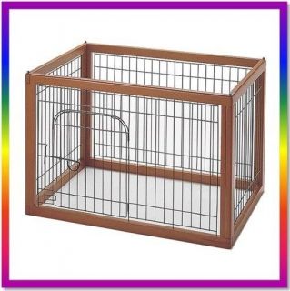 NEW PET DOG PEN PLAYPEN CRATE CAGE KENNEL WOOD/WIRE RICHELL 90 60