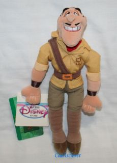 Disney Tarzan CLAYTON 9 Plush Bean Bag Doll Man NEW with tags
