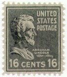 1938 16c Abraham Lincoln Scott 821 Mint F/VF NH