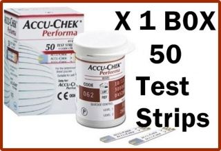 New Accu Chek Performa Glucose Monitoring Sealed Expiry9/2013 50 Test