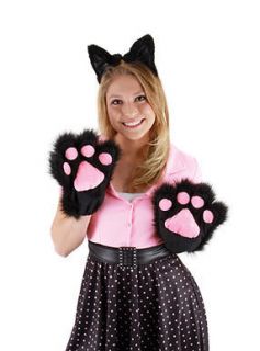 Black Kitty Paws Animal Hallowen Cat Accessory Kit