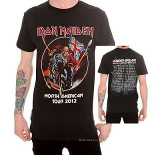 Maiden North American Tour 2012 metal rock T Shirt M L 2XL 3XL 4XL NWT