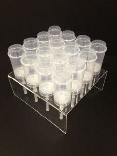 CLEAR ACRYLIC/LUCI TE CAKE PUSH POP DISPLAY STAND 16 50 POPS