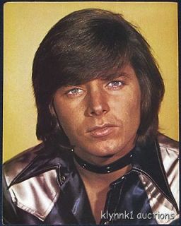 Bobby Sherman choker silky shirt PINUP 1970s #70.154