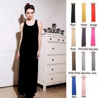 Simple Fashion Girls Modal Bottoming Skirt Camisole Vest Long Dress