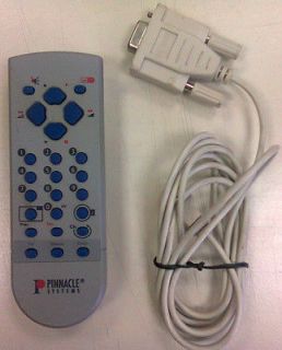 Pinnacle TV Remote Control +RS232 Serial Port IrDA Infrared Adapter