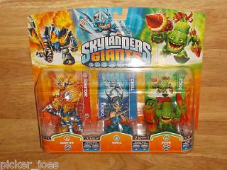 NEW 2012 Activision SKYLANDERS GIANTS Figures 3 Pack IGNITOR   CHILL