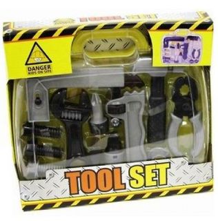 CONSTRUCTION TOOL SET IN BRIEF CASE KIDS TOY ACTIVITY PLAYSET 013714