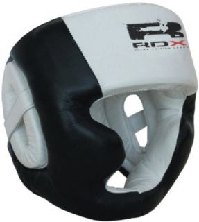 RDX Pro Leather Boxing Head Guard halmet,Gloves MMA M