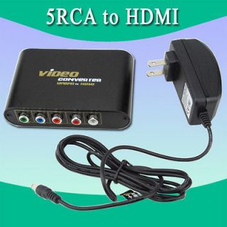 RGB Optical Audio RCA Video Component PC DVD to HDMI Converter Adapter