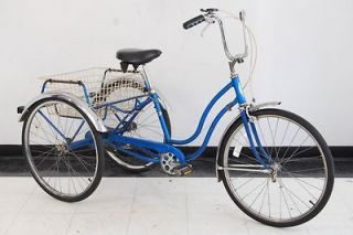 Schwinn Town and Country adult tricycle trike blue bicycle bike USA