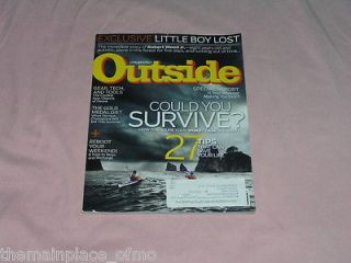 Outside Magazine August 2012 Could You Survive? Gold Medal Diet, Gear