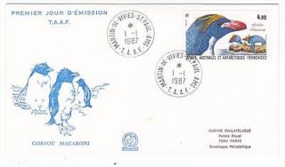 French Antarctic Territory 1987 Macaroni Penguins Cacheted FDC Sc 132