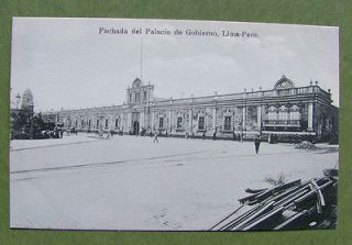 Fachada del Palacio de Gobierno,Lima,Peru. Divided Back Era (1907 1915