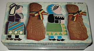 Vintage Belgian Van Loo Butter Speculaus Spec uloos Cookies tin