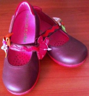 Agatha Ruiz de la Prada Baby Shoes in Brown Leather with Different