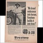 Firestone Farm Tractor Tire Thoroughbred Farm 1960 Vintage Antique