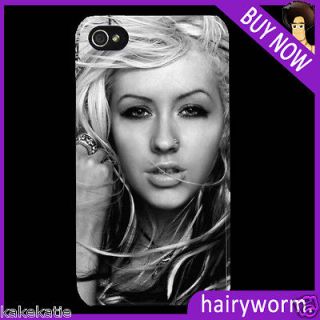 Christina Aguilera beautiful protective hard back case apple iphone 4