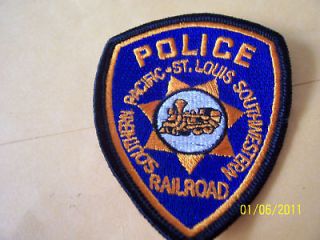 Railroad POLICE PATCH SOUTHERN PACIFIC ST LOUIS 3 in **