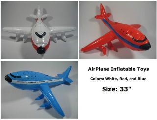 AIRPLANE Jumbo Jet Flying INFLATABLE Toys Blow Up Party Favor Decor 33