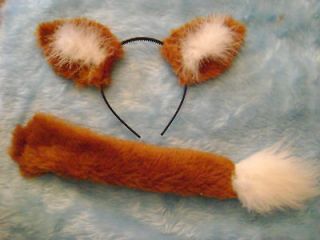 Mr Swiper The Fox Ears And Tail Set Instant Fancy Dress Set Fox One