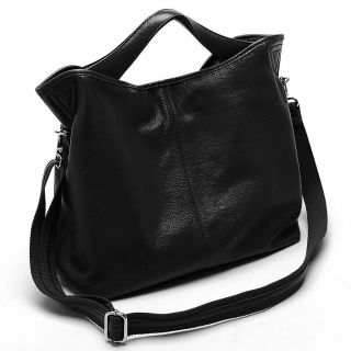 DUDU Womens Classic Genuine Leather Handbag Tote Purse Shoulder