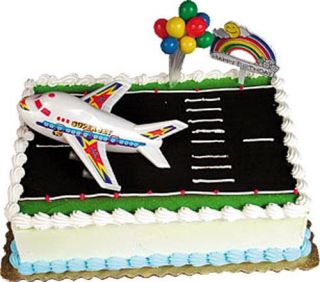 AIRPLANE Cake Kit Topper Decoration JET JETLINER
