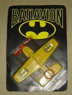 BATMAN BAT PLANE vintage ARGENTINA RARE IN CARD superhero toy vintage