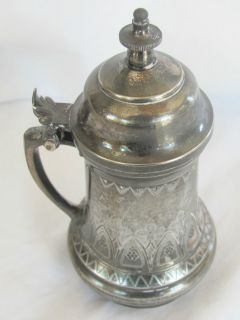 antique simpson hall miller silver quadruple #181 1880 99 sm syrup