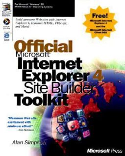 Internet Explorer 4 Site Builder Toolkit, Simpson, Alan, Very