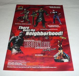 game action figures ad page~RESIDENT EVIL There Goes Neighborhood v.2