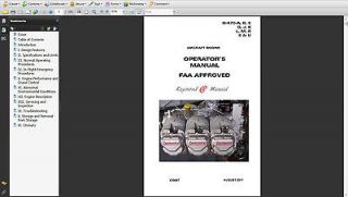Aircraft Engine O 470 Overhaul Operator Manual on CD Free parts manu