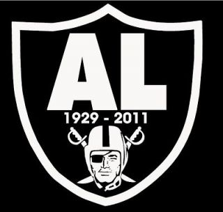 Al Davis Tribute T Shirt Oakland Raiders Raider Nation Silver and