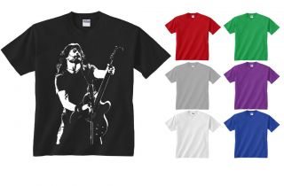 Youth Kids Childrens Dave Grohl Foo Fighters Guitar Rock T shirt NEW