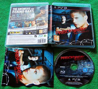 PRISON BREAK THE CONSPIRACY   (PS3 GAME 2010)   NEAR MINT COND