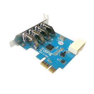 Super speed Low Profile Half Height 4Ports USB 3.0 PCI E Express Card