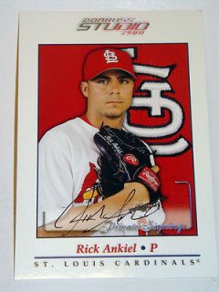 2001 Donruss Studio Rick Ankiel Private Signings Baseball AUTO 5 x 7