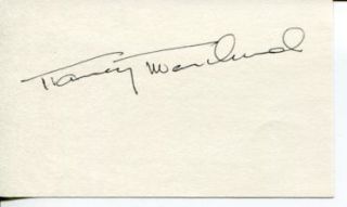 Nancy Marchand The Sopranos Lou Grant Signed Autograph