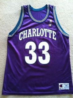 Nba Jersey Vtg Alonzo Mourning Charlotte Hornets Champion Jersey Shirt
