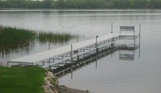 64 ft Aluminum Boat Dock COMPLETE w/ Poly Decking/ Hardware Store