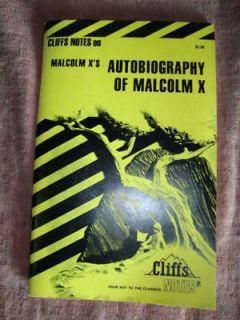 Cliffs Notes Malcom Xs AUTOBIOGRAPHY OF MALCOM X