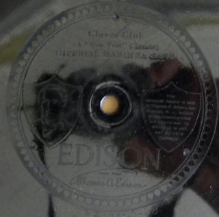 Thomas Edison 78 RPM Record 10 CLOVER CLUB & NONA WALTZ Imperial