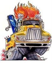 Mack Tow Truck Hot Rod Cartoon Tshirt #9000 Hauler