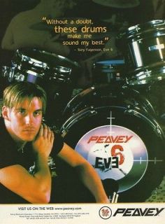 Peavey Tony Fagenson Eve 6 Drum Promo Ad
