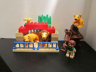 Lego Duplo Zoo Lion Animals People Figure Building Bricks Lot Set