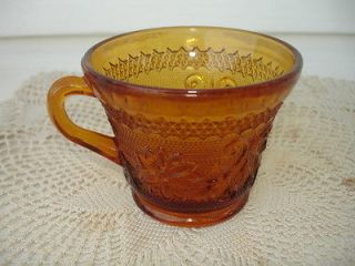 amber glass tea cups